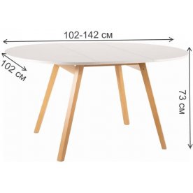 Деревянный стол Opera 102-142/102/73