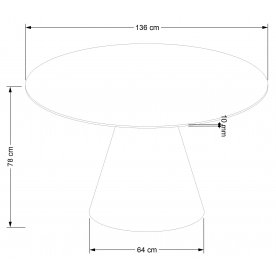 Деревянный стол Бесси 136/78