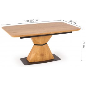 Деревянный стол Дурт 160-200/89/76