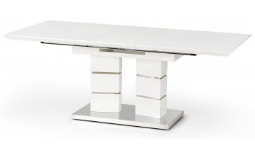 Стол деревянный обеденный Harley 160-200/90/75 белый / белый