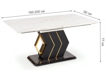 Деревянный стол Vincenzo 160-200/90/77