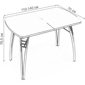 Деревянный стол Клубника