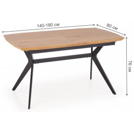 Деревянный стол Нарари 140-180/80/76