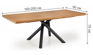 Деревянный стол Derrick 160-200/90/75