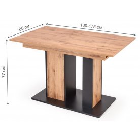 Деревянный стол Вурд 130-175/85/76