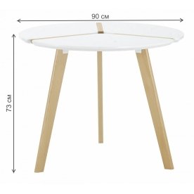 Деревянный стол Peony D90