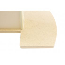 Стол Реал ПО КМ 06 / крем / ножка 05 / крем / КМ 06