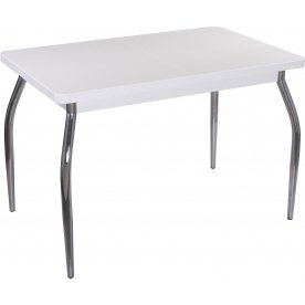 Стол Реал ПР КМ белый / камень 04 / ножка 01