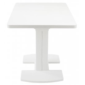 Стол Реал ПР КМ белый / камень 04 / ножка 05 белый камень 04