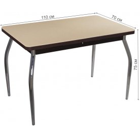 Стол Реал ПР КМ венге / камень 06 / ножка 01