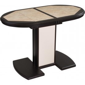 Стол Шарди О венге / плитка 98 / ножка 05 венге/крем