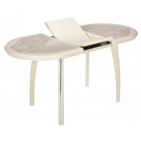 Стол Шарди О крем / плитка 98 / ножка 07 крем