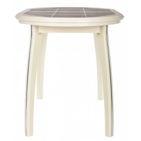 Стол Шарди О крем / плитка 98 / ножка 07 крем