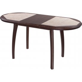 Стол Шарди О орех / плитка 98 / ножка 07 орех