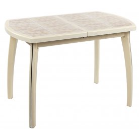 Стол Шарди ПО крем / плитка №21 / ножка 07 крем