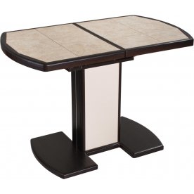 Стол Шарди ПО венге / плитка 98 / ножка 05 венге/крем