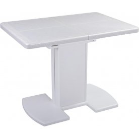 Стол Шарди ПР бело-серебристый / плитка 31 / ножка 05 белый