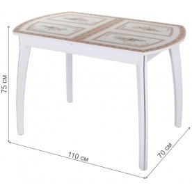 Стеклянный стол Танго ПО 07