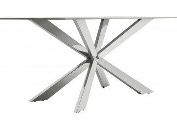 Обеденный стол Traore 160 см камень белый матовый calacata