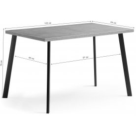 Стол Тринити Лофт 120 32 мм