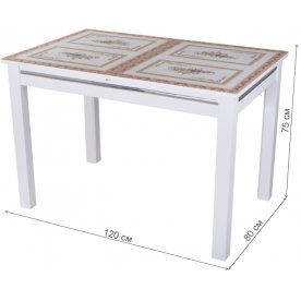 Стеклянный стол Вальс-1 08