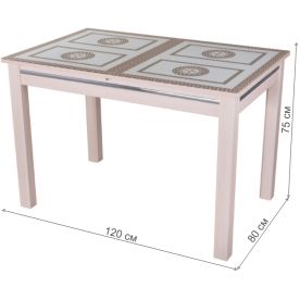 Стеклянный стол Вальс-1 08