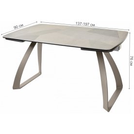 Стеклянный стол Eclipse 137