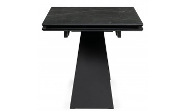 Керамический стол Ноттингем 160(220)х90х79 черный мрамор / черный