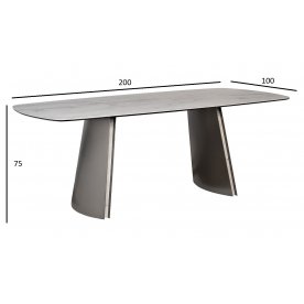 Керамический стол 160KD-60060 200х100х75