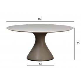 Керамический стол 160KD-60090 d160х75