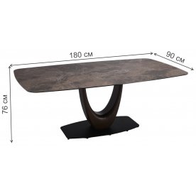 Керамический стол Дайри 180х90х76