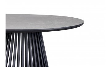 Керамический стол Нэнси 110 темно-серый / черный