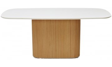 Керамический стол TAMPA Белый 90 Керамика / МДФ