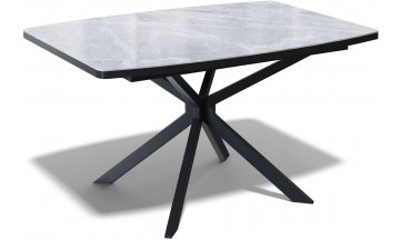 Керамический стол BR1200, черный / керамика italian middle gray