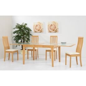 (НЕ АКТИВЕН, нет в прайсе) Обеденная группа "стол Benson 120 и 4 стула Cecilia беленый дуб" (ES)
