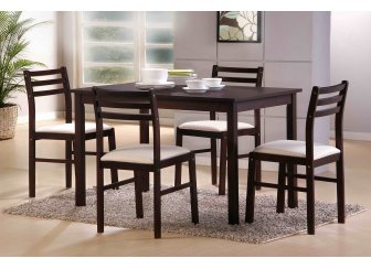 (НЕАКТИВЕН, больше не поставляется) Обеденная группа "стол T-539 и 4 стула C518" (MSI)