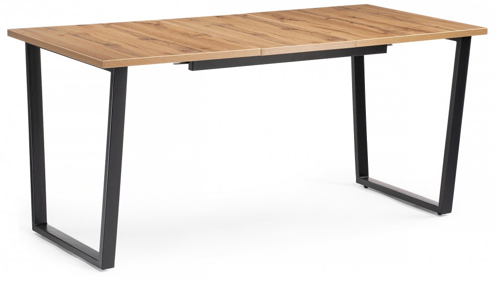 Обеденная группа Аджмер дуб вотан / черный матовый / серый