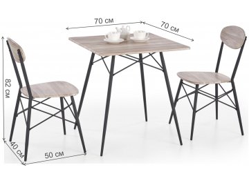 Столовая группа Kabir дуб сан ремо