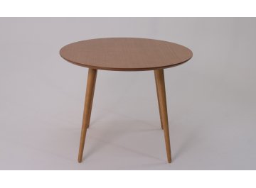 Обеденный стол Монте Джуно К 100 велюр коричневый / натуральное дерево / натуральное дерево