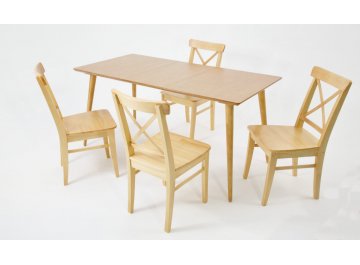 Обеденный стол Монте Ингольф 120 натуральное дерево / натуральное дерево