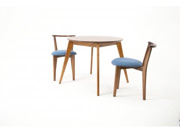 Обеденная группа Сканди Франк К 90 синий / орех / орех