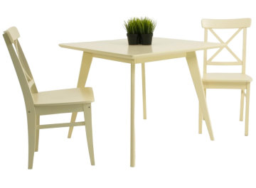 Столовая группа Сканди Ингольф М 90 слоновая кость / слоновая кость / натуральное дерево