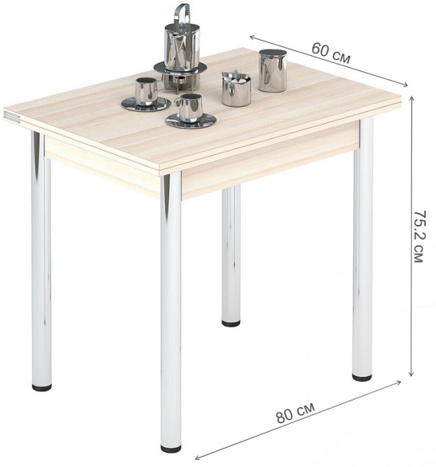 Обеденная группа стул 1308 и стол Лиль 1Р дуб