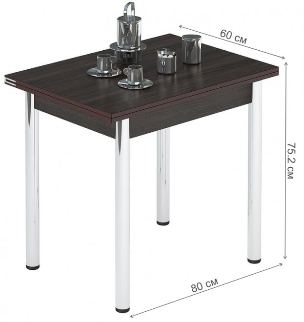 Обеденная группа стул 1308 и стол Лиль 1Р венге