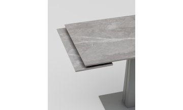 Керамический стол Арнон 120(180)x80x76 серый мрамор