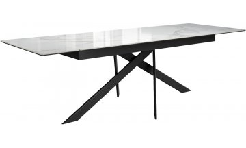 Керамический стол DikLine EKX180 белый / черный