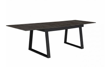 Керамический стол DKZ200 раскладной tundra gris / черный