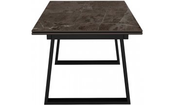 Керамический стол DKZ200 раскладной tundra gris / черный