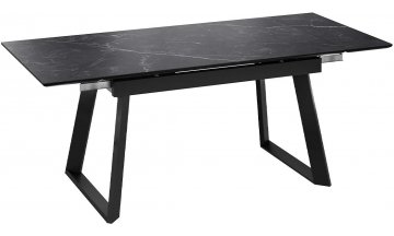 Керамический стол Стоун Тип 1 черный муар / керамика матовая черный мрамор