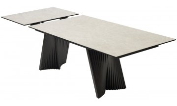 Керамический стол Yoakim 180 испанская керамика TL-102 бежевый мрамор / темно-серый